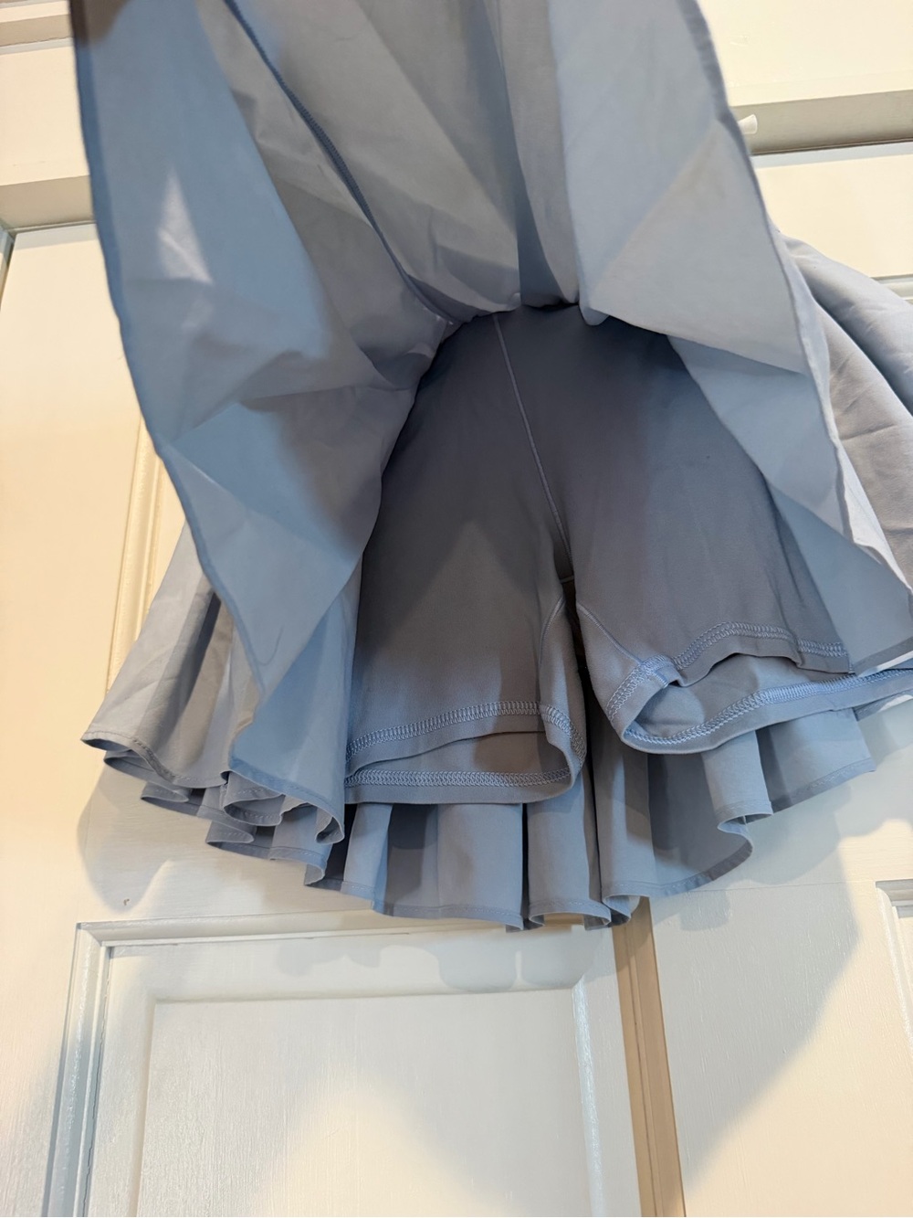 Aerie Light Blue Pleated Mini Skirt - Casual Flared Tennis Style - Picture 4 of 5